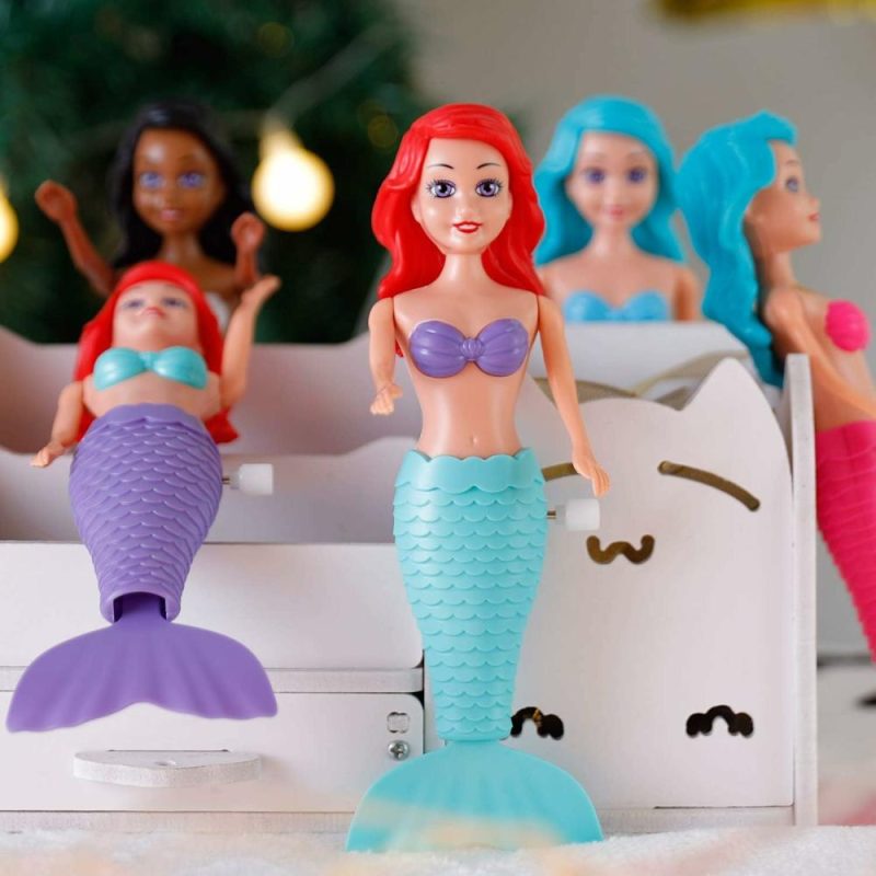 Giocattoli da bagno | Mermaid Bath Toys For Toddlers Kids Girls – Princess Wind Up Tail Flap Floating Water Bathtub Toys Swimming Pool Bathing Time Fun (6 Pack)  
Giocattoli da Bagno Meravigliose per Bambini – Collana di Sirenetta con Coda Rotante e Flap Galleggiante per Vasca da Bagno e Piscina, Tempo di Bagno divertente (6 Confezioni)