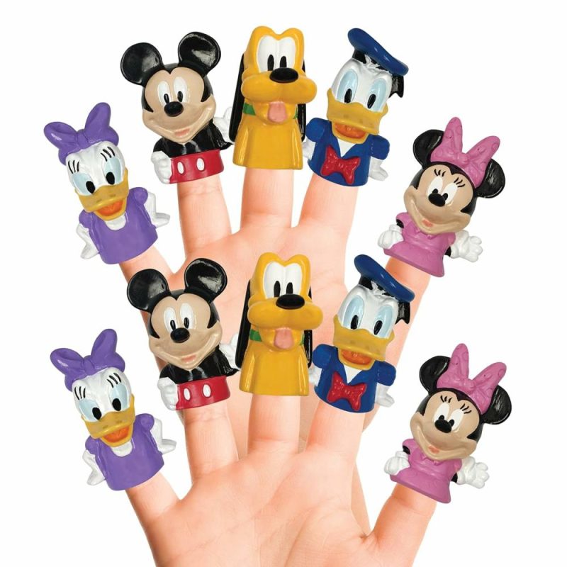 Giocattoli da bagno | Mickey Mouse & Amici 10 Pezzi Set Pupazzi a Dito Favors Festa Educativi Giocattoli da Bagno Giocattoli Flottanti Giocattoli da Spiaggia Giocattoli a Dito Tempo Gioco