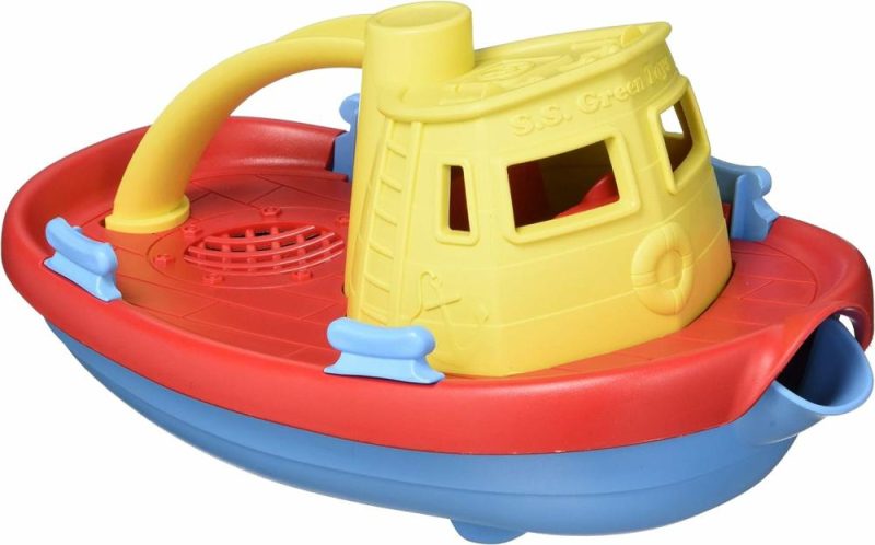 Giocattoli da bagno | Nave a vapore assortita Cb – Gioco di fantasia  Abilità motorie  Gioco da bagno per bambini Veicolo galleggiante versante. Senza Bpa  Ftalati  Pvc. Lavabile in lavastoviglie  Plastica riciclata  Made in Usa.