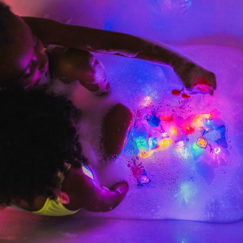 Giocattoli da bagno | Nuovo giocattolo da bagno attivato dall’acqua di Blair con 6 cubi illuminanti riutilizzabili per il gioco sensoriale