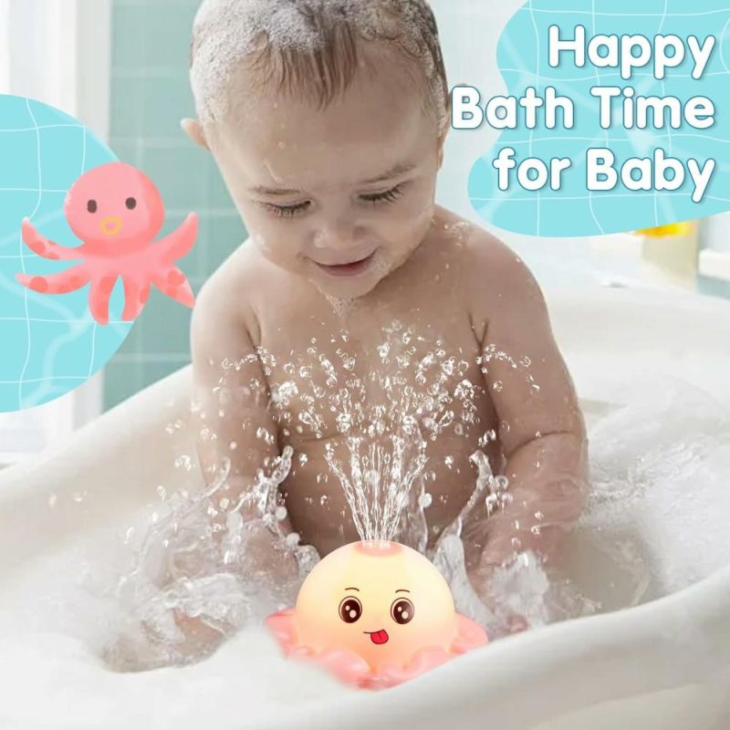 Giocattoli da bagno | Octopus Bath Toys – Giocattoli da Bagno Bambino – Gioco d’acqua per Bambini 1-3 2-4 – Giocattolo da Bagno a Spruzzo per Bambine – Giocattolo da Bagno Lucido 6-12-18 Mesi – Giocattolo Fontana da Bagno – Regalo per Compleanno, Baby Shower, Bambina 1 2 3