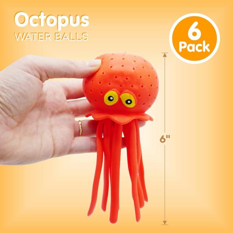 Giocattoli da bagno | Octopus Water Balls 6 Pack Giocattoli Piscina per Bambini Sensory Octopus Water Bomb Splash Balls  Giocattolo Bagno Bambino  Giocattoli Piscina Flottanti Swim Toys By