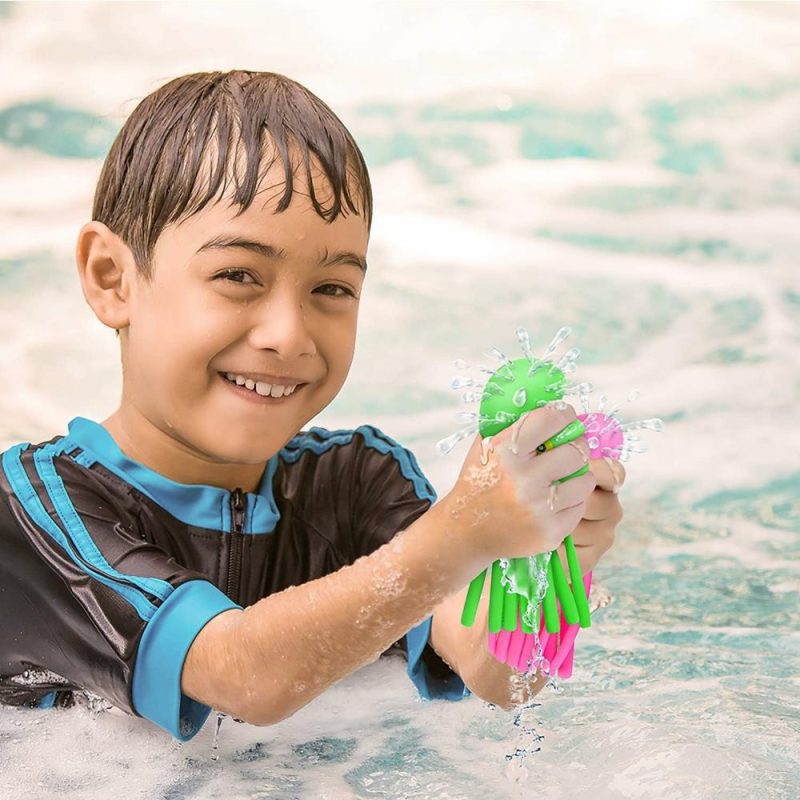 Giocattoli da bagno | Octopus Water Balls – Set Da 3 – Giocattoli da Bagno in Gomma per Bambini – Giocattoli da Piscina per la Rilascio dello Stress Sensoriale per Bambini – Borse Buone Carine da riempire per Bambini e Bambine – Rosa, Blu e Verde