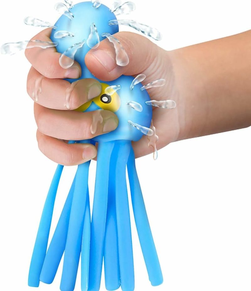 Giocattoli da bagno | Octopus Water Balls – Set Da 3 – Giocattoli da Bagno in Gomma per Bambini – Giocattoli da Piscina per la Rilascio dello Stress Sensoriale per Bambini – Borse Buone Carine da riempire per Bambini e Bambine – Rosa, Blu e Verde