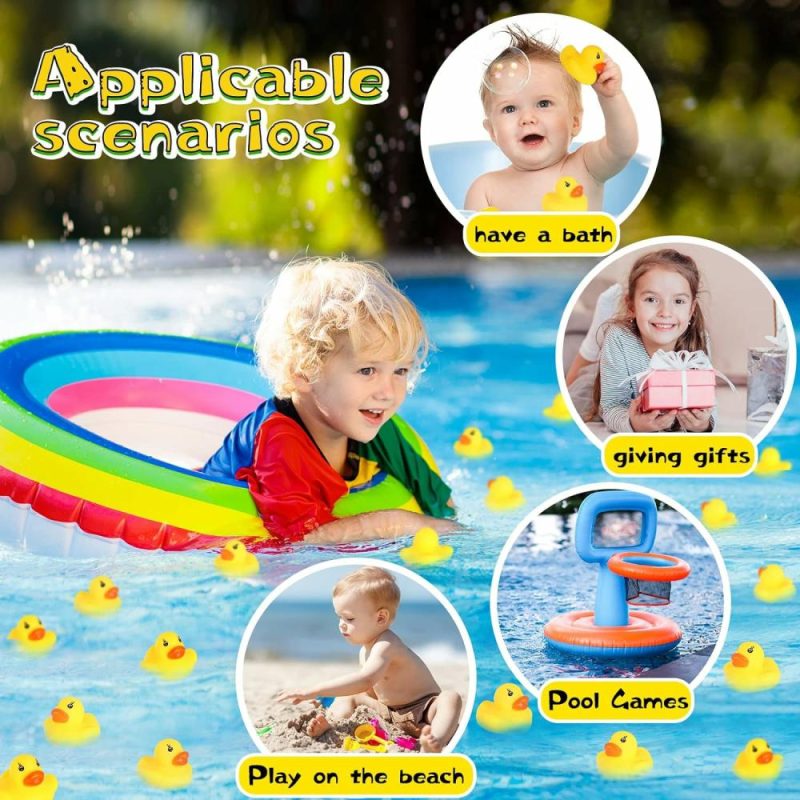 Giocattoli da bagno | Pacchetto da 50 Gufi di Gomma Mini Gufetto Flottante Gufi per Bagno Bambino Gioco, Ideale per Jeep, Doccia, Festa di Compleanno, Gioco di Carnevale, Regalo (1.6″X 1.5″ X 1.2″)