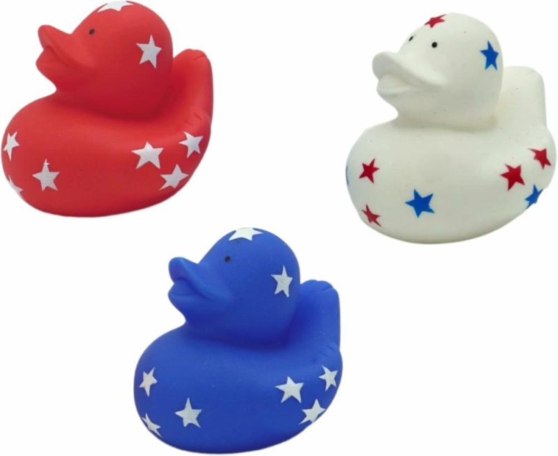 Giocattoli da bagno | Patriotic Rubber Ducks (24 Pack) Bulk 2″ – Favors per la Festa del 4 Luglio  Forniture per la Festa Patriottica Regali Giochi per Bambini e Adulti Festa del 4 Luglio  Jeep Ducking