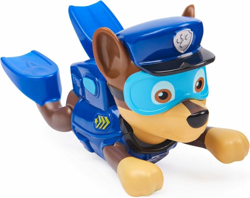 Giocattoli da bagno | Paw Patrol Paddlin’ Pups Pool Toys & Outdoor Games, Bath Toys & Pool Party Supplies For Kids Aged 4 & Up, No Batteries Required, Chase