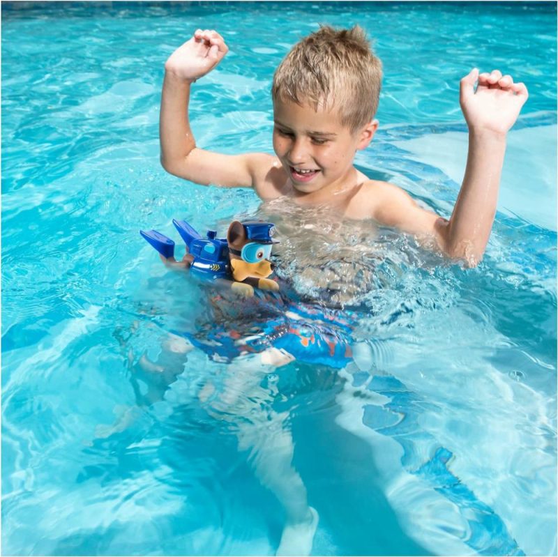 Giocattoli da bagno | Paw Patrol Paddlin’ Pups Pool Toys & Outdoor Games, Bath Toys & Pool Party Supplies For Kids Aged 4 & Up, No Batteries Required, Chase