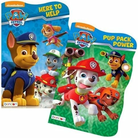 Giocattoli da bagno | Paw Patrol Set di Libri in Legno – 2 Libri in Legno a Forma (Versione Originale)