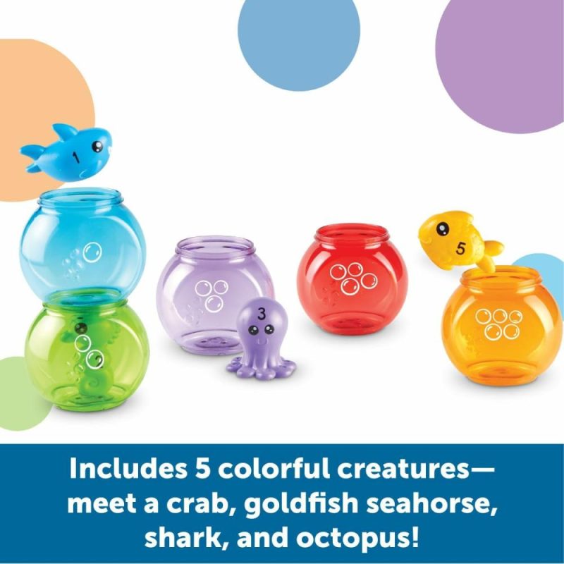 Giocattoli da bagno | Peekaboo Fishbowl Friends 10 Pezzi, Età 18+ Mesi, Giocattoli Didattici, Giocattoli per Bambini, Giocattoli Educativi, Giocattoli da Pesce, Giocattoli Animali, Giocattoli da Bagno