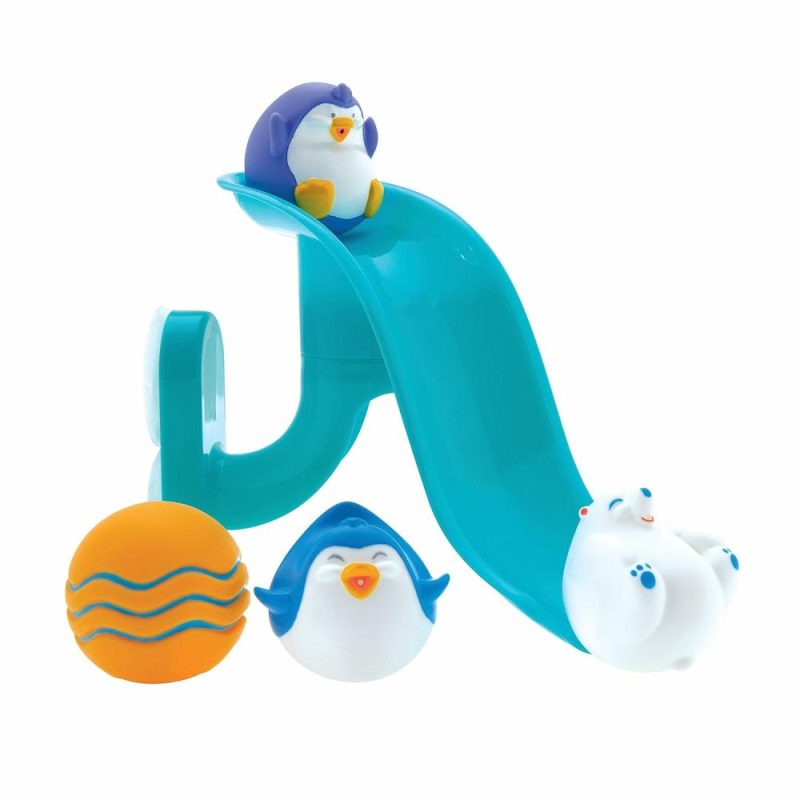 Giocattoli da bagno | Penguin Slide Bagno Gioco Set Con 4 Gettoni Da Bagno – Gioco Bagno Per Bambini Maschi E Femmine 12+ Mesi – Gioco A Ventosa Si Attacca Al Muro Della Doccia