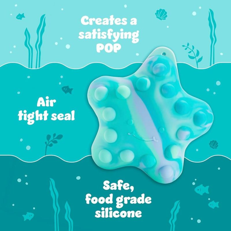 Giocattoli da bagno | Pop Squish Mold Free Popping Baby Bath Toy – Gioco da Bagno per Bambini Senza Muffa – Pop-up – Gioco da Massaggio Sensibile per Bambini – Asteroide