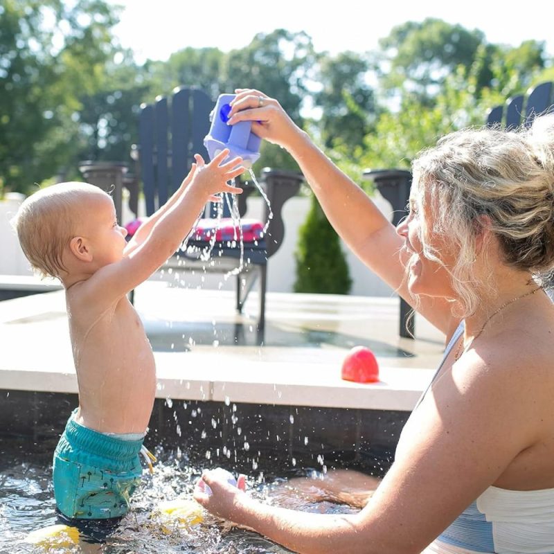 Giocattoli da bagno | pulizia annaffiatoio a getto e urlo Accessori per il bagno dei bambini Gioco per bambini da 6+ mesi Senza BPA Plastica Certificata Neutra