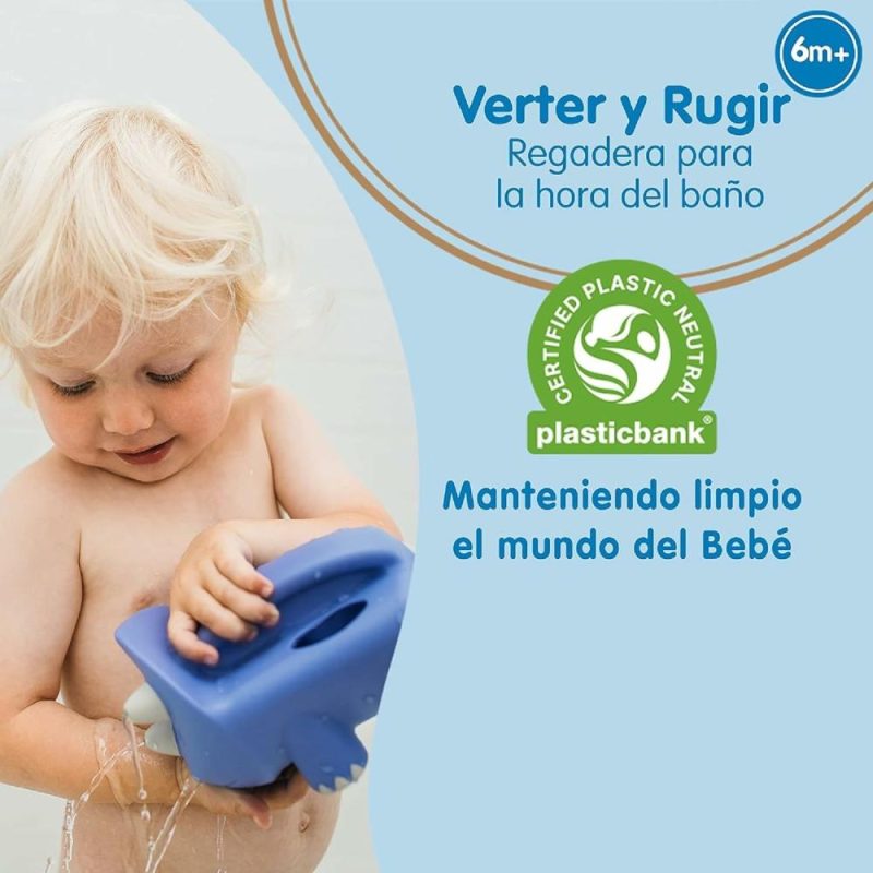 Giocattoli da bagno | pulizia annaffiatoio a getto e urlo Accessori per il bagno dei bambini Gioco per bambini da 6+ mesi Senza BPA Plastica Certificata Neutra