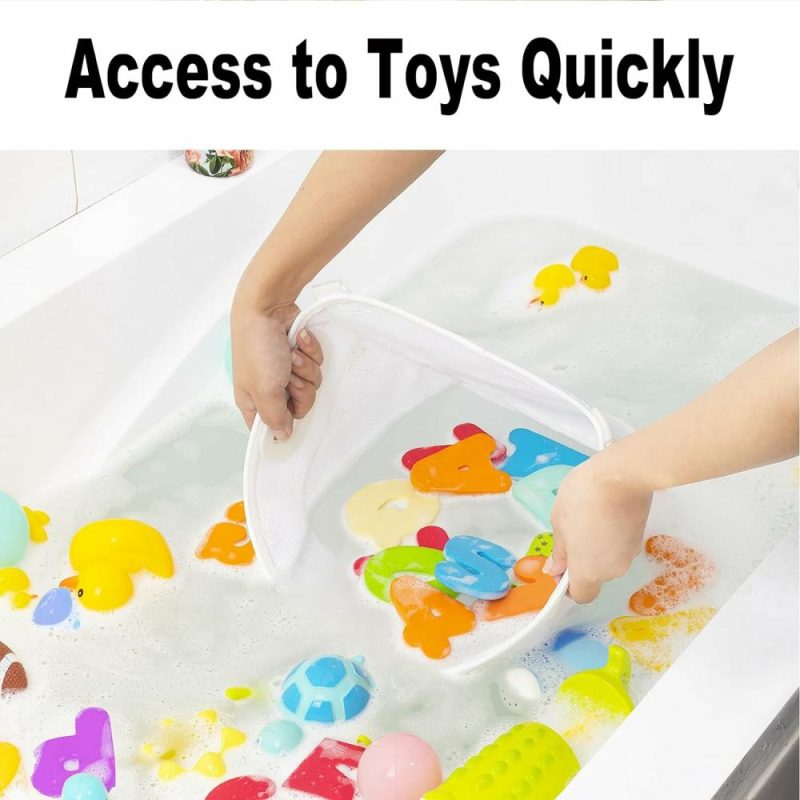 Giocattoli da bagno | Quick-Fetch Way Rettino Bagno Gioco, Apertura Ampia e Capacità Grande per Riporre Giocattoli Bagno, Accesso Rapido ai Giocattoli, Organizzatore Bagno a Parete per Risparmiare Spazio, Rettino Bagno per Giocattoli che Si Asciuga Velocemente