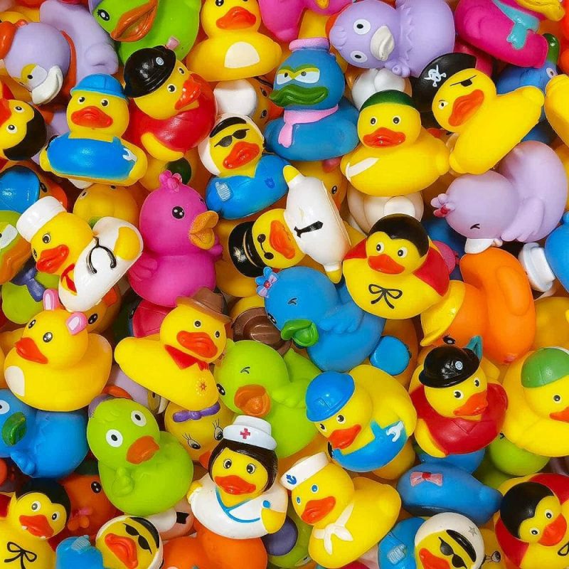 Giocattoli da bagno | Rubber Ducks In Bulk, Assortment Duckies For Jeep Ducking Floater Duck Bath Toys Party Favors (30-Pack)  
Pulcini di Gomma in Bulk, Assortimento di Pulcini per Jeep, Giocattoli da Bagno Flottanti di Anatre, Favori per Feste (Pacchetto da 30)