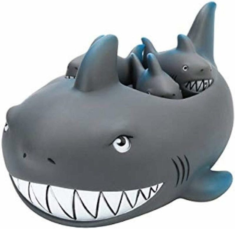 Giocattoli da bagno | Rubber Shark Family Bath Toy or Pet Toy Set
Pullover Famiglia Squalo Bagno Gioco o Set di Gioco per Animali da Compagnia