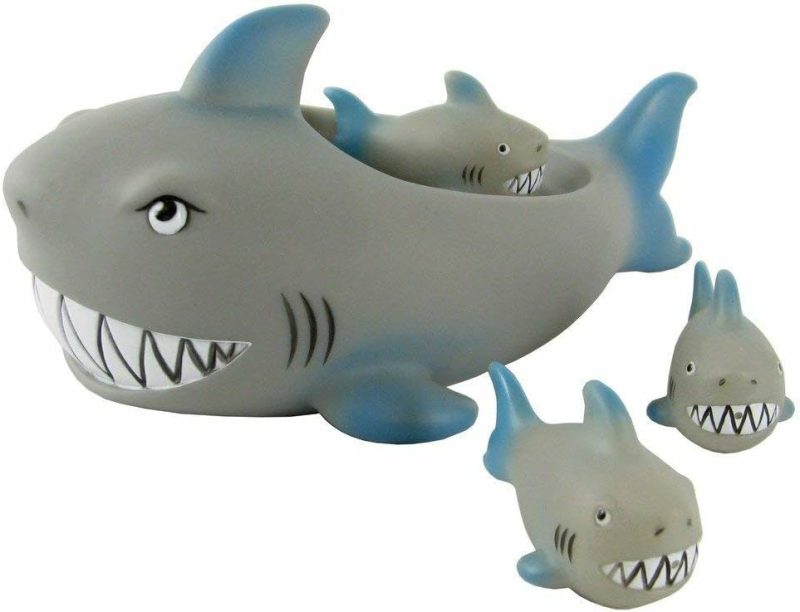 Giocattoli da bagno | Rubber Shark Family Bath Toy or Pet Toy Set
Pullover Famiglia Squalo Bagno Gioco o Set di Gioco per Animali da Compagnia