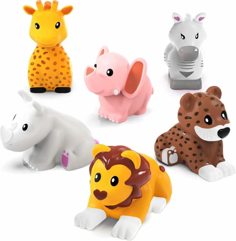 Giocattoli da bagno | Savanna Mold Free Bath Toys 6 Pack | Design di giocattoli da bagno sigillati senza buchi che trattiene l’umidità | Morbidi, elastici e galleggianti | Giocattoli da bagno facili da afferrare per bambini e bimbi | Grandi giocattoli da piscina per bambini