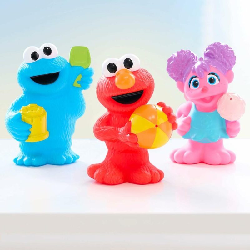 Giocattoli da bagno | Sesame Street Amici Flottanti 3 Pezzi Set Spruzzini Acqua Bagno E Piscina Giocattoli Giocattoli per Bambini di Età 2 e Oltre