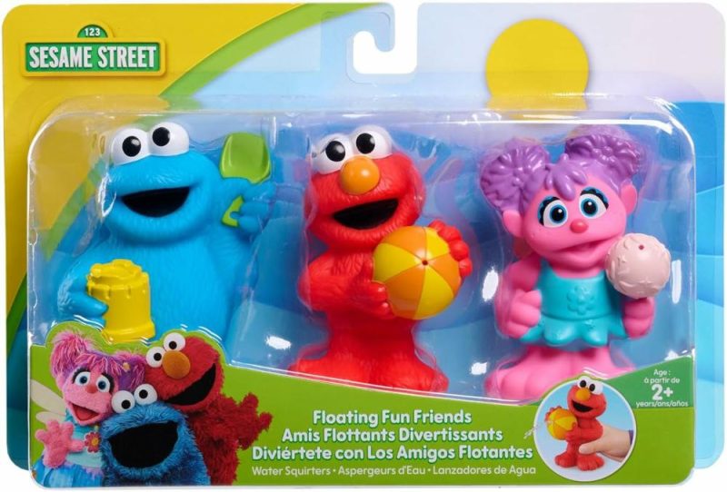 Giocattoli da bagno | Sesame Street Amici Flottanti 3 Pezzi Set Spruzzini Acqua Bagno E Piscina Giocattoli Giocattoli per Bambini di Età 2 e Oltre