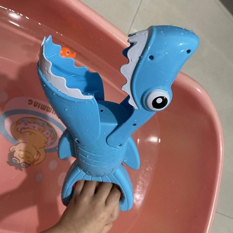 Giocattoli da bagno | Shark Grabber Baby Bath Toys – Squalo con Denti e Azione di Morso Include 4 Pesci da Gioco – Toys da Bagno per Bambini di 4-8 Anni, Ragazzi e Ragazze, Bambini Piccoli, Toys per Piscina