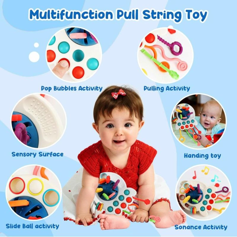 Giocattoli da ordinare e impilare | Baby Toys 6-12 Mesi 5 In 1 Giocattoli Montessori Bambino 1-3  Secchio Sensoriale Giocattoli di Stacking  Giocattoli Rotanti  Coppe di Stacking  Giocattoli Tira e Strisciò Regali per Bambini Maschi Femmine 3 6 9 12 18+ Mesi