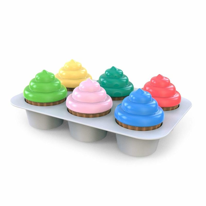 Giocattoli da ordinare e impilare | Gioco di classificazione in forma di cupcake dolci per neonati da 3 mesi in su Multicolore