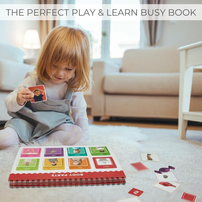 Giocattoli da ordinare e impilare | Montessori Busy Book For Toddlers Ages 3 And Up – Il Perfetto Libro di Attività Didattica per la Prima Infanzia per Intrattenimento Educativo a Casa o in Viaggio – Perfetto Gioco di Logopedia e Sensory Toy per Bambini con Autismo