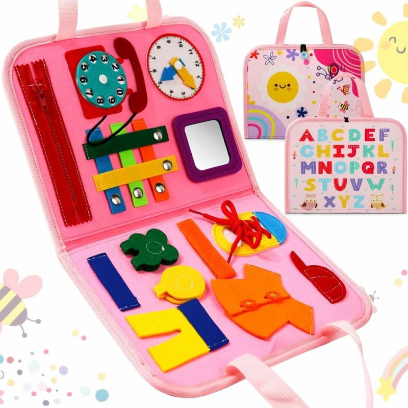 Giocattoli da ordinare e impilare | Pannello Attivo Montessori Giocattoli Bambino Bambina 1 2 3 4 Anni Regalo Educativo Giocattoli di Apprendimento Bambino 1-4 Anni Attività di Preschool Tavoletta Sensibile Gioco Kids Viaggio Essenziale