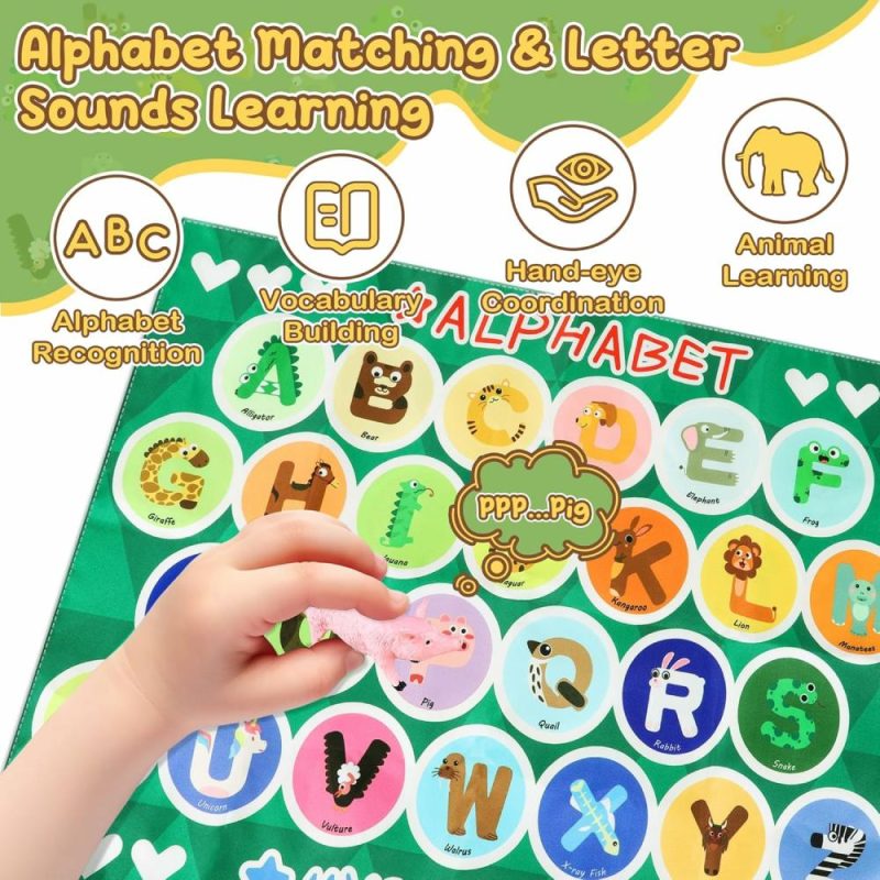 Giocattoli da ordinare e impilare | Scatola Mista dell’Alfabeto per Bambini – Gioco di Apprendimento dell’Alfabeto con 26 Figurine Animali e Gioco di Abbinamento delle Lettere, Gioco Educativo Montessori, Regalo per Bambini di 3-8 Anni