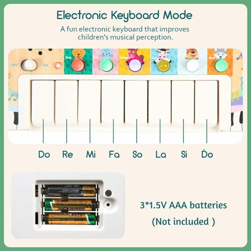 Giocattoli di sviluppo precoce elettronici | Giocattoli Attivi per Bambini in Età Prescolare  Giocattoli Montessori con 6 Luci LED a Interruttore per Bambini di 1 Anno  Tavola Pianoforte Attiva per Bambini in Età Prescolare 1-3  Giocattoli Didattici e Regali per 1 2 3 Anni (Tavola Attiva)