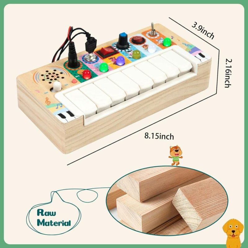 Giocattoli di sviluppo precoce elettronici | Giocattoli Attivi per Bambini in Età Prescolare  Giocattoli Montessori con 6 Luci LED a Interruttore per Bambini di 1 Anno  Tavola Pianoforte Attiva per Bambini in Età Prescolare 1-3  Giocattoli Didattici e Regali per 1 2 3 Anni (Tavola Attiva)