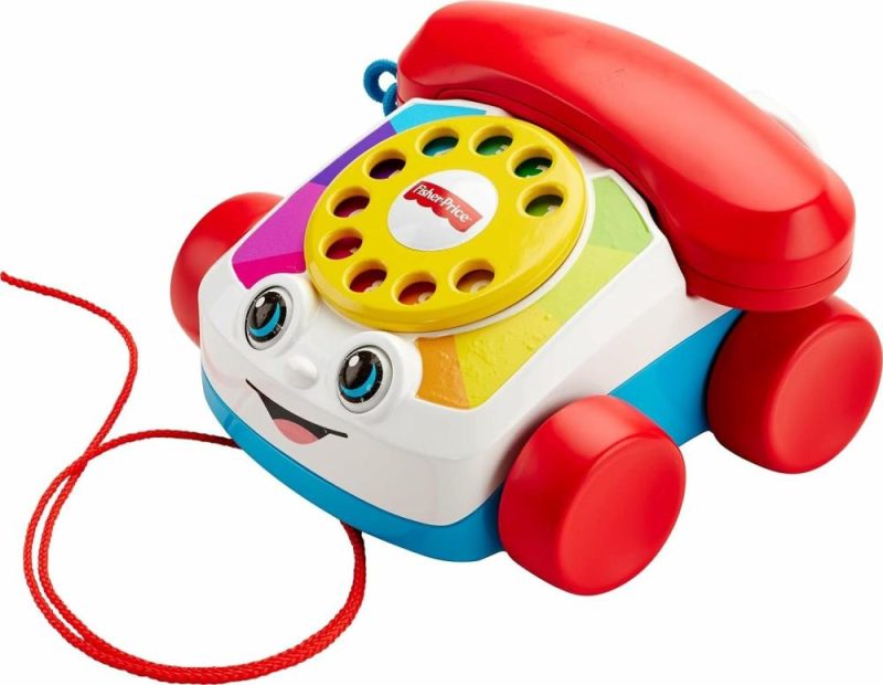 Giocattoli di sviluppo precoce elettronici | Gioco Telefono da Trascinare per Bambini, Telefono da Gioco con Rotella e Ruote per Camminare, Gioco di Simulazione per Bambini da 1+ Anni