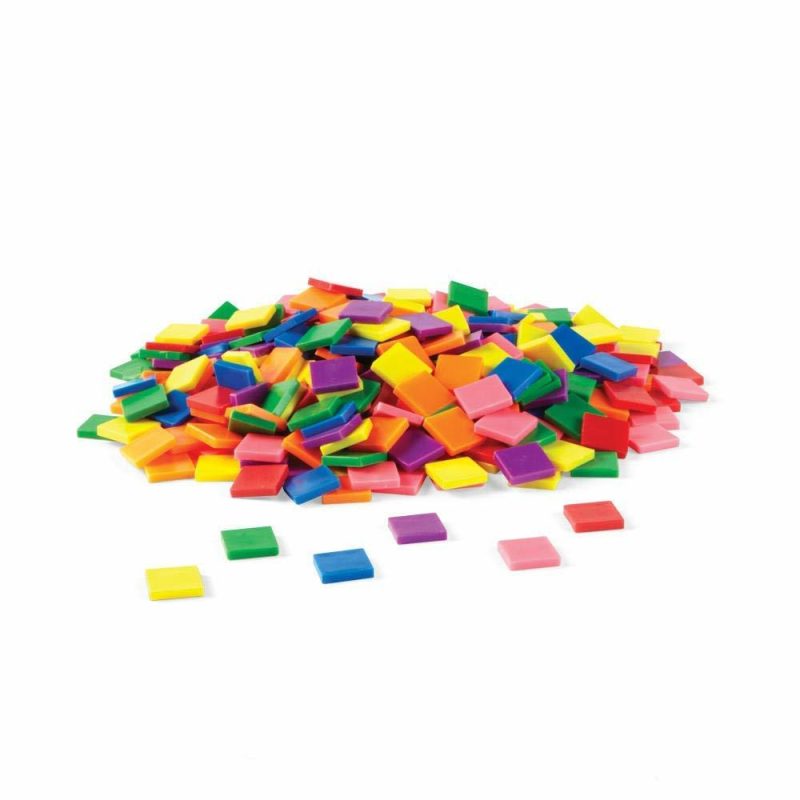 Giocattoli di sviluppo precoce elettronici | Plastiche Quadrato Con 7 Piastrelle Colorate  Ordinamento a Colori  Contatori Matematici  Materiali di Calcolo  Quadrati di Plastica Colorati  Materiali Matematici  Monete da Bingo  Token di Gioco  Piastrelle Didattiche (Setto di 400)