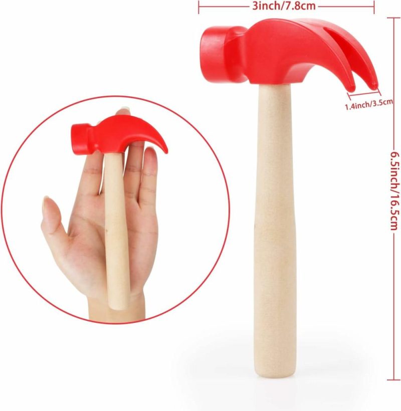 Hammering & Pounding Toys | Giocattoli di Mazzo di Legno Simulazione Mazzuoli Strumenti di Manutenzione Giocattoli Educativi per Bambini Forniture per la Festa di Compleanno