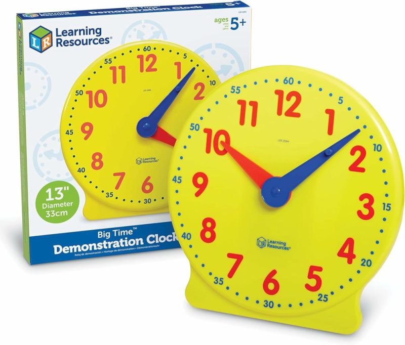 Insegnamento Orologi | Big Time Learning Clock Orologio Analogico Scuola Domestica 12 Ore Sviluppo Matematico Base Età 5+