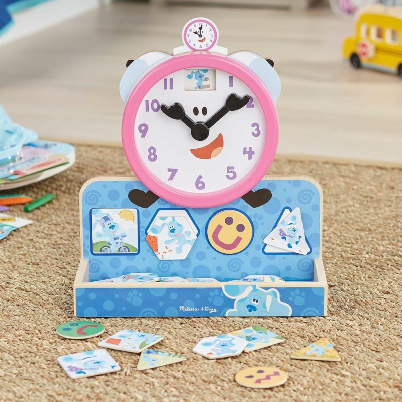 Insegnamento Orologi | Blue’s Clues & You! Orologio Magnetico in Legno Tickety Tock (31 Pezzi)