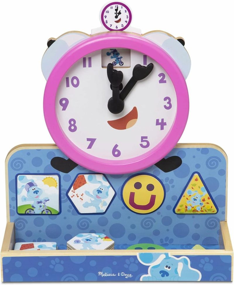 Insegnamento Orologi | Blue’s Clues & You! Orologio Magnetico in Legno Tickety Tock (31 Pezzi)