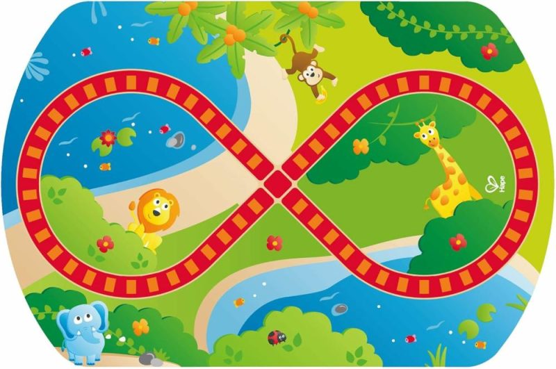 Labirinto di perle | E3824 Avventura nella Giungla Gioco da Tavolo in Legno con Labirinto di Perline e Treno da Gioco per Bambini da 18 Mesi in Su Multicolore 25.6″ L x 17.52″ L x 17.91″ H