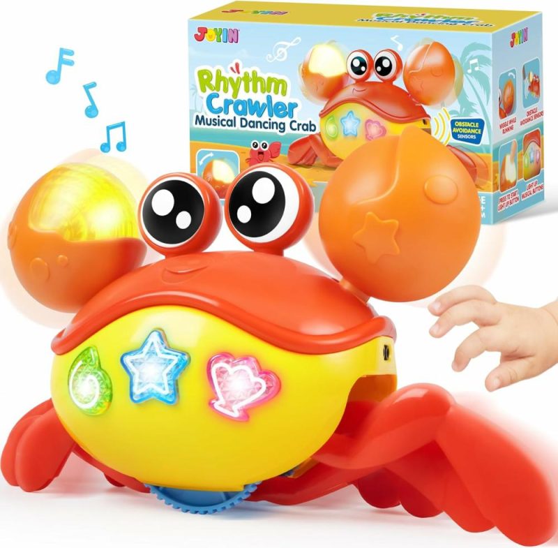 Oggetti musicali | Crawling Crab Baby Toy – Gioco da Tavoletta per Bambini – Gioco Interattivo Grande Coccinella con Sensore Intelligente, Luci, Bottoni, Coccinella che Danza, Auto-Avoida gli Ostacoli, Regalo per Bambini Piccoli