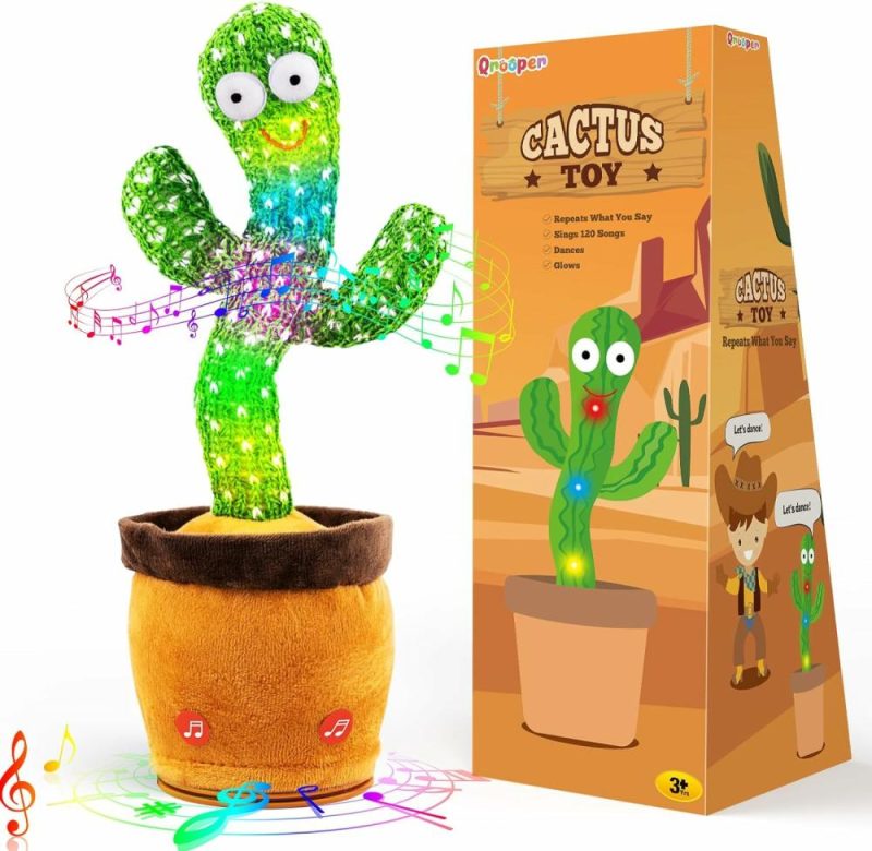 Oggetti musicali | Gioco di Cactus Parlante da Danzare  Gioco di Bambino Cactus che Ripete Ciò che Dici per Bambini Maschi e Femmine, Accessori per la Scatola dell’Uovo di Pasqua, Regalo  Gioco di Cactus che Imita Cantando 120 Canzoni e Registratore Musicale da 15 Secondi