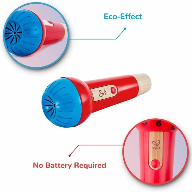 Oggetti musicali | Mighty Echo Microfono | Microfono Amplificatore di Voce Senza Batteria Gioco per Bambini 1 Anno e Più Rosso Modello: E0337 L: 3.1 W: 3.1 H: 8.6 Pollici