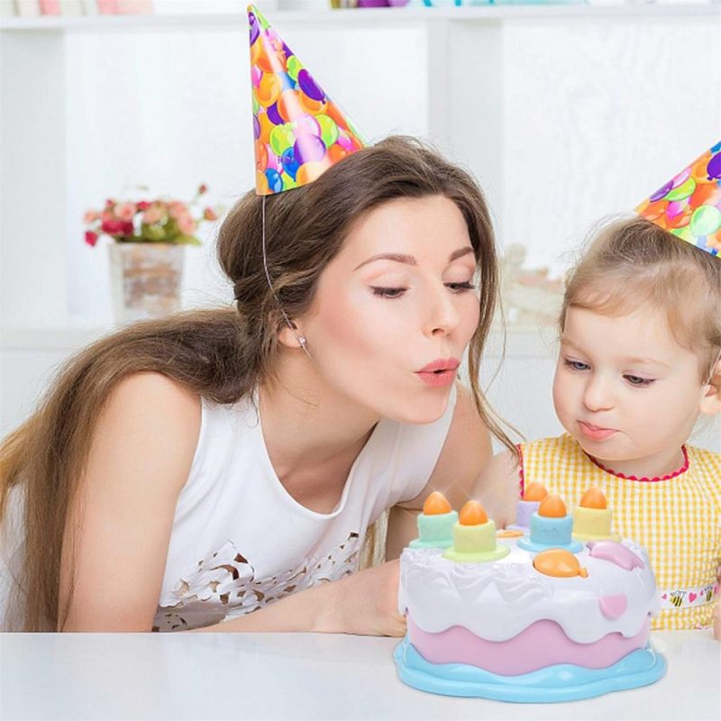 Oggetti musicali | Prima torta di compleanno giocattolo – Torta giocattolo cantante con musica, conteggio e candele per 18 mesi+ ragazzi e ragazze compleanno e regalo di Natale