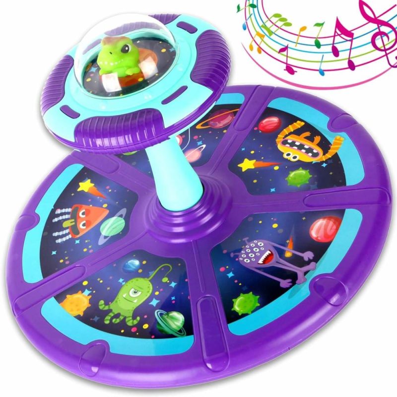 Pali a spirale | Bambini Siedono E Ruotano Gioco,Set E Ruota Per Bambini,Siedi E Ruota Per Bambini Piccoli, Sedie Ruotanti Per Bambini, Sedie Ruotanti Per Bambini Piccoli, Luci Led E Musica Gioco Per Bambini Piccoli Età 1,2,3,4,Regalo Di Compleanno Per Bambina Bambino 18Mesi+, Ruota A 360°