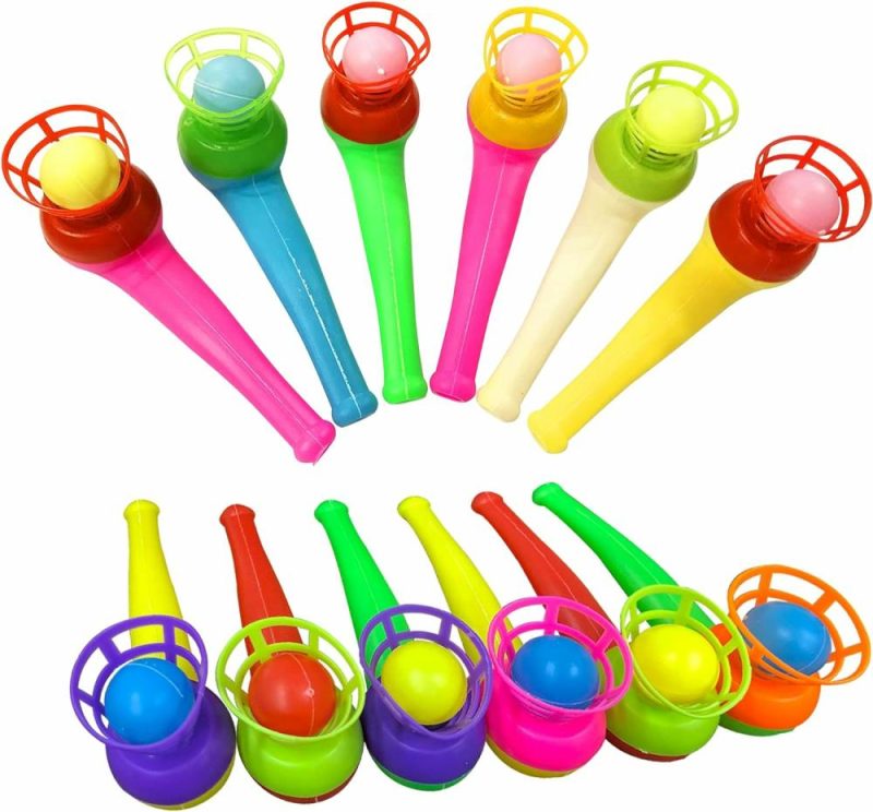 Palle | 30Pcs Palla di Soffio Gioco Flottante Tubo di Soffio Palle per Bambini Bambini Ragazze Giocattoli Palla di Soffio Party (Colore Casuale)