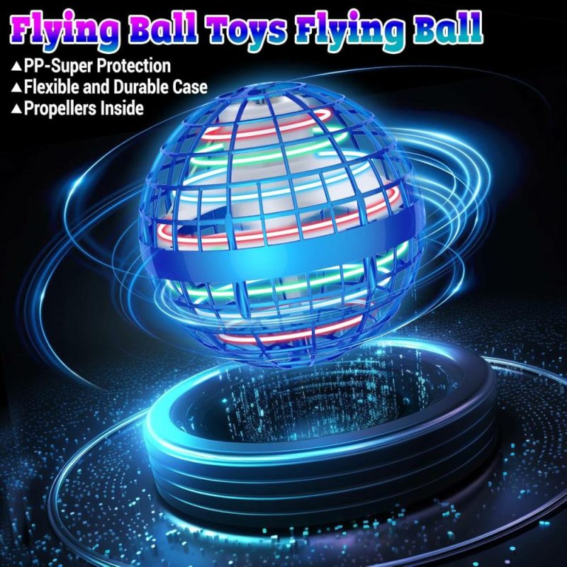 Palle | Galaxy Flying Orb Ball Toy – 2024 Migliorato Cosmic Globe Boomerang Ball Hover Ball Per Bambini, Uomini, Ragazze, 360° Rotante, Palla Volante Esterna ed Interna, Cool Toys Regalo (Blu)