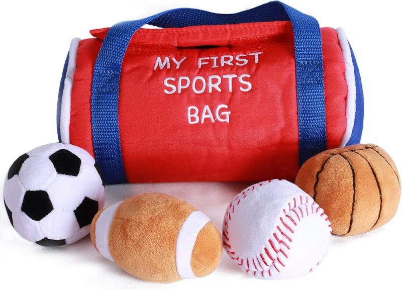 Palle | La mia prima borsa sportiva per bambini 4 piccole palle di cotone interessanti e ricche per l’educazione precoce dei bambini