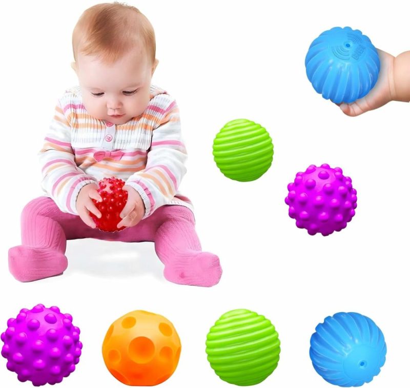 Palle | Montessori Giocattoli per Bambini 3 Mesi+  Palle per Bambini e Bambini in Età Prescolare 3M+  Set di Palle Tridimensionali