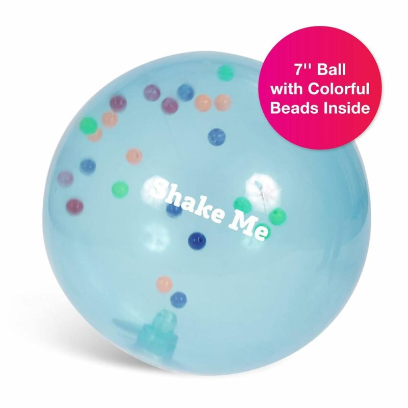 Palle | Rainbow Soft Ball – Palla Sensory per Bambini e Bambini in Età Prescolare – 7″ – Mini Rintocchino Multicolore con Beads Colorati Interni – Gioco per lo Sviluppo delle Competenze Motorie Fine Bambino